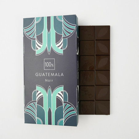 Tablette Guatemala Noir 100% - Artisan Chocolatier Pâtissier à Nantes