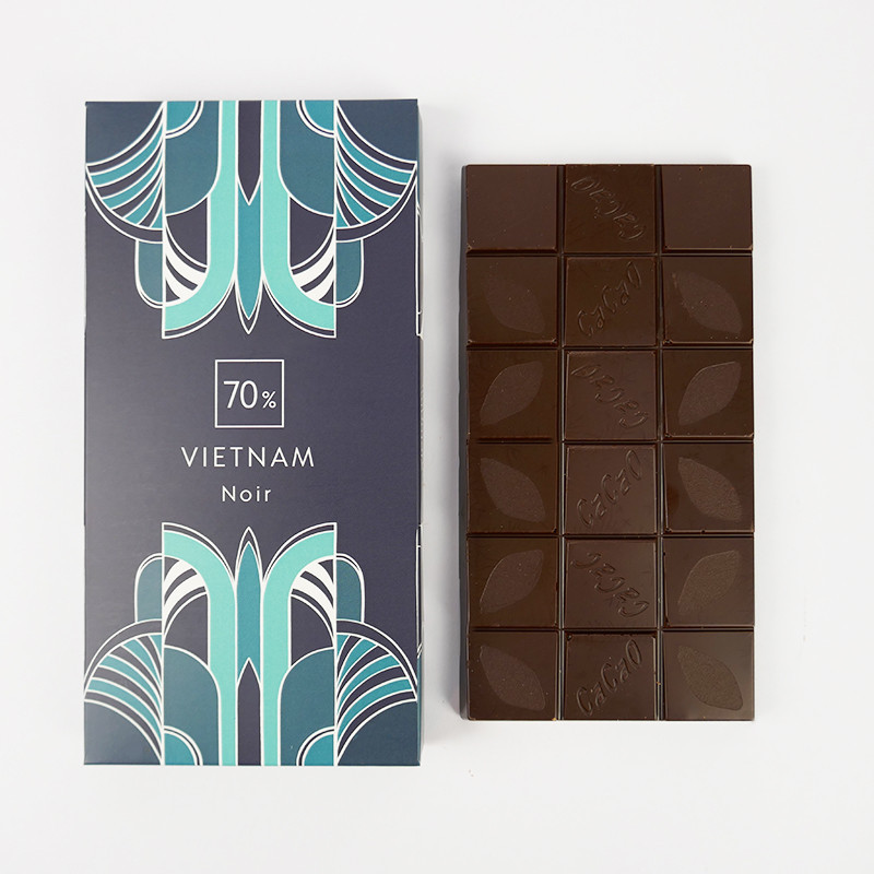 Tablette Vietnam Noir 70% - Pâtissier Chocolatier à Nantes depuis 1948