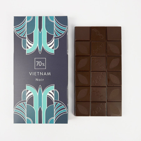 Tablette Vietnam Noir 70% - Pâtissier Chocolatier à Nantes depuis 1948