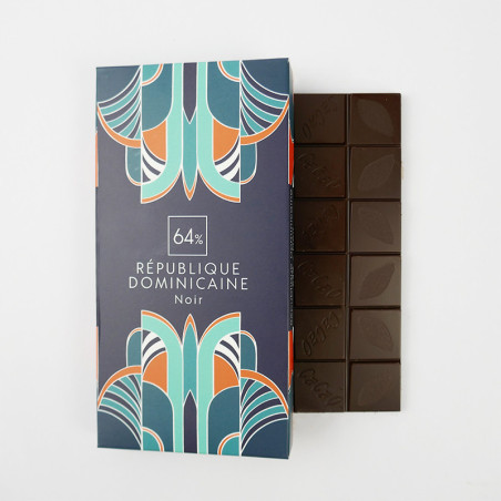 Tablette République Dominicaine Noir 64% - Chocolaterie Pâtisserie