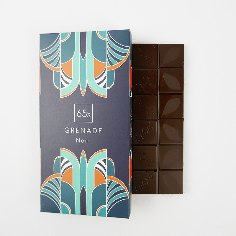 Tablette Grenade Noir 65% - Chocolats et pâtisseries à Nantes