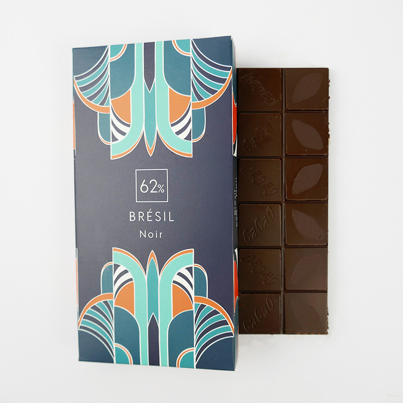Tablette Brésil Noir 62% - Chocolatier Pâtissier à Nantes Depuis 1948