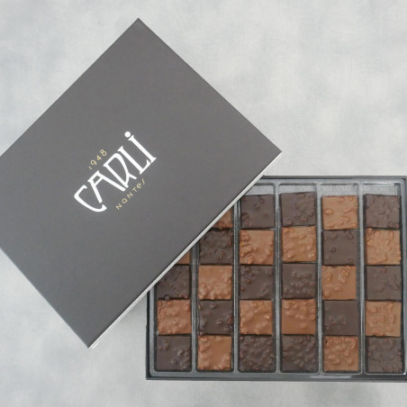 Coffret de 30 rochers pralinés - Chocolats - Maison Carli - Nantes