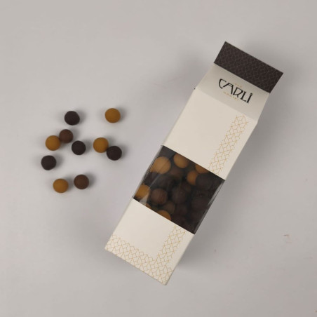 Céréales enrobées - Chocolat Noir et Lait - Maison Carli 1948 à Nantes