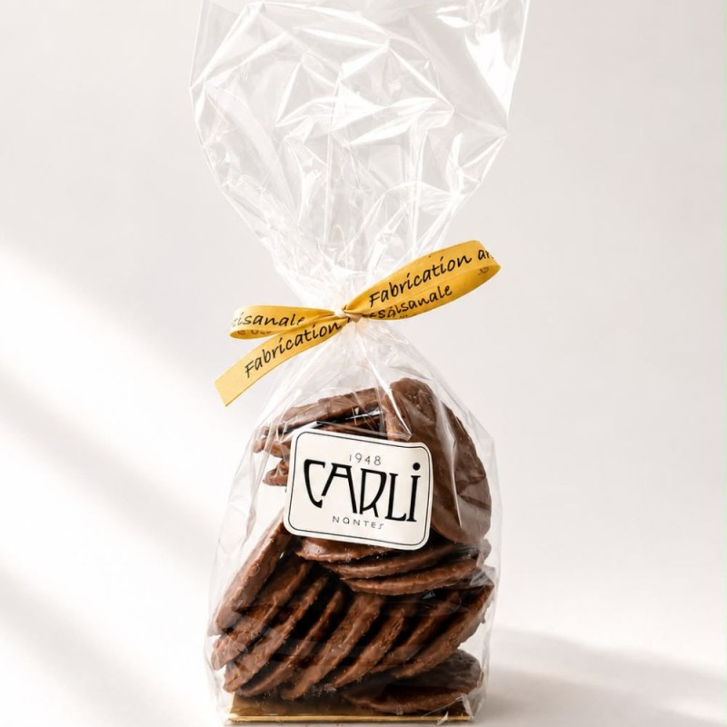 Galettes Fines enrobées de chocolat au lait