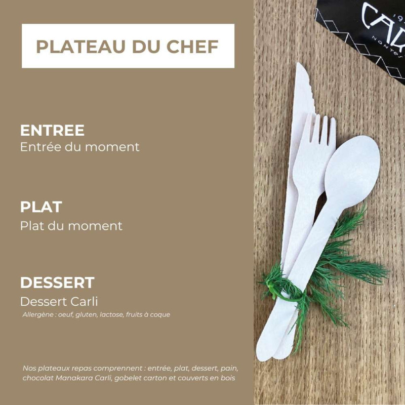 Plateau du Chef -  Plateau Repas - Traiteur Maison Carli à Nantes