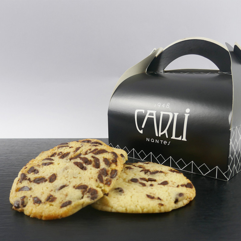 Boîte de 10 Cookies aux Pépites de Chocolat noir - Traiteur Nantes