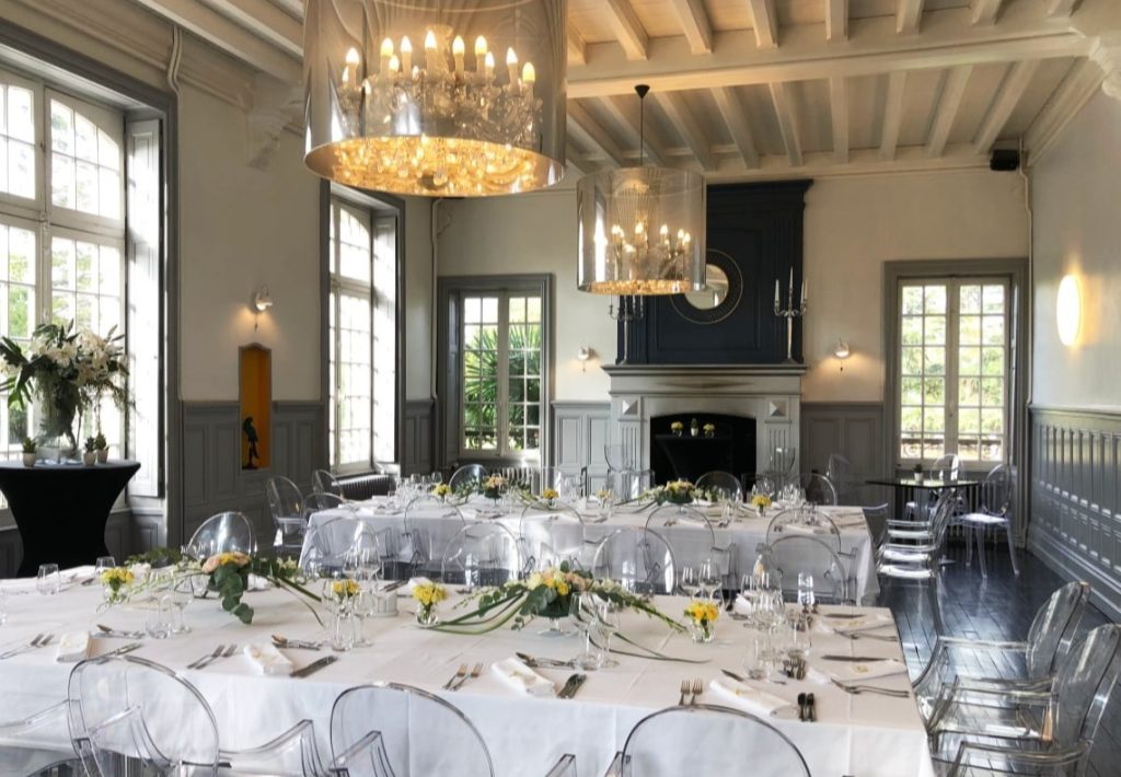 Table présentée au château du Petit Plessis - repas de groupe nantes