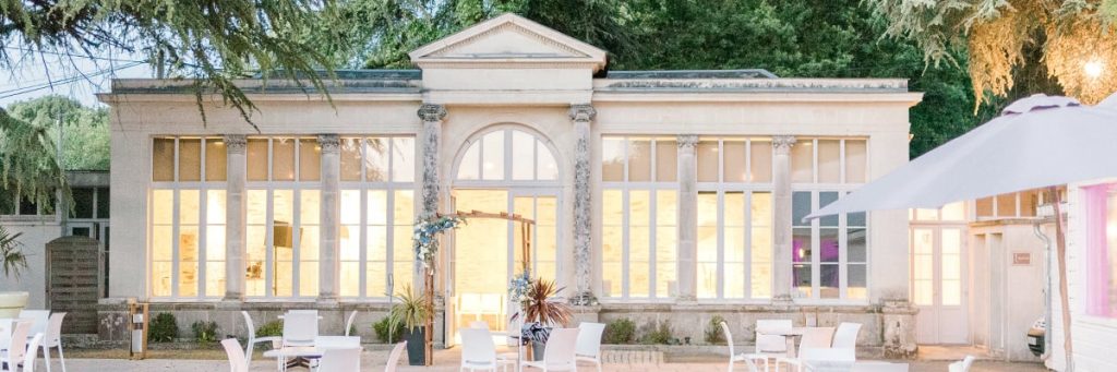 L'orangerie du domaine du Plessis Maison Carli. Parfaite pour la location de votre salle de réception à Nantes